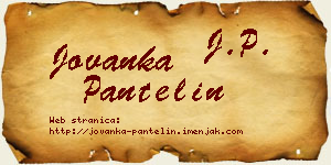 Jovanka Pantelin vizit kartica